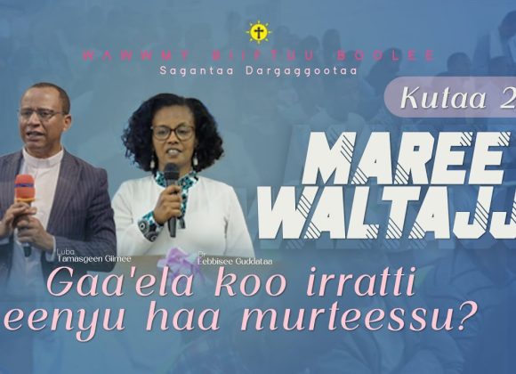 Waltajjii Maree | Gaa’ela koo irratti eenyu haa murteessu? || Kutaa 2ffaa Waltajjii Maree | Gaa’ela koo irratti eenyu haa murteessu? || Kutaa 2ffaa