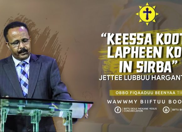 “Keessa kootii Lapheen koo in Sirba” Jettee Lubbuu Hargantuuf “Keessa kootii Lapheen koo in Sirba” Jettee Lubbuu Hargantuuf